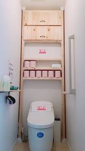 現状回復可 トイレの棚をディアウォールで作ってみました インテリア 収納 トイレ収納 diy トイレの棚