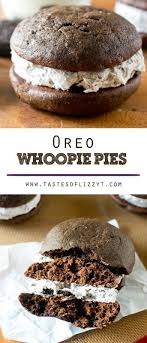 Oreo Whoopie Pies Tastes Of Lizzy T S Recette Entremet Dessert Oreo Delicieux Desserts