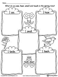 Here we have this wonderful five senses coloring page for preschool with which you can easily learn them. The Five Senses In The Spring Time Myteachingstation Com