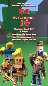 Me disfrazo como moana o vaiana. Roblox Birthday Video Invitation Roblox Game Invitation Party Invitation Video Kids Birthday Theme Diy Birthday Invitations Party Invitations