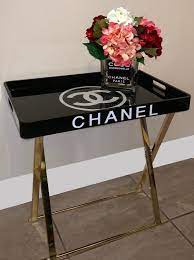chanel tray table color options available decor tray table decorating coffee tables