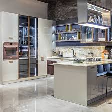 The modern kitchen is more than just a space designed for the preparation of cooking of food, its role being a central one. China Grey Modern Design Lacquer Kitchen Cabinet With Glass Door China Modern Kitchen Design Modern Kitchen