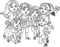 Search images from huge database containing over 620,000 coloring we have collected 38+ dora and friends coloring page images of various designs for you to color. Pg 18 And 19 Dora And Friends Coloring Page