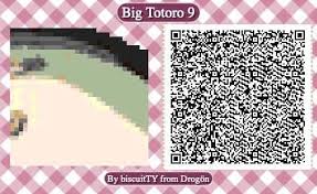 Big Totoro Qr Codes Acnh In 2020 Totoro Qr Codes Animal Crossing Animal Crossing Qr