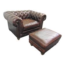 english style brown leather chesterfield club chair ottoman in 2021 brown leather chesterfield leather chesterfield chair leather chesterfield