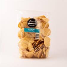 Potato chips, no gluten or casein ingredients: Feel Good Foods Corn Chips Gluten Free 500g Second Ave Grocer