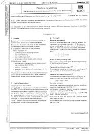 Din 16901 Plastic Tolerance