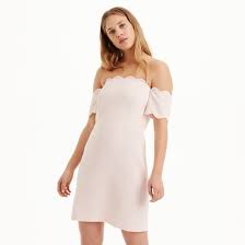 Club Monaco Liki Scallopped Dress Modesens Dresses Club Dresses Club Monaco