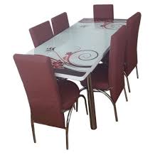 Mecanismul este ideal pentru a va crea o masa extensibila, acolo unde spatiul. Set Masa Extensibila Si 6 Scaune Elt Modella Blat Sticla 170 X 80 X 70 Cm Decor Floral Visniu Home Decor Furniture Decor
