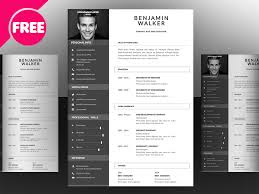Clean Resume Template Free Psd Free Psd Ui Download