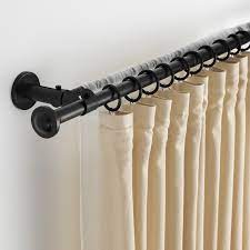 Storslagen Black Double Curtain Rod Set 120 210 Cm Ikea Double Rod Curtains Diy Curtain Rods Double Curtains