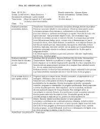 Acest lucru se întâmplă în stare de normalitate. Fisa De Observare A Lectiei