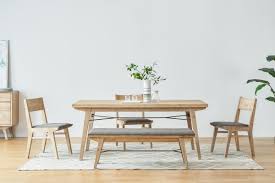 Miles Dining Table 59 Castlery In 2020 Light Wood Dining Table Extendable Dining Table Modern Oak Dining Tables