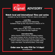 Bill directly to your account, or pay by credit card or checking account. Cignal Tv Get Cignal Pay Per View Ch 199 For Only P50 Facebook
