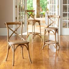 Wooden wood dining designer chairs, for home, no of legs: Wooden Cross Back Dining Chairs The Alley Exchange