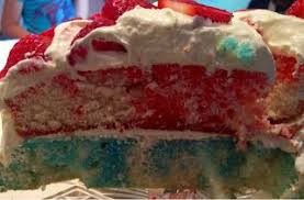 Jello Poke Cake With Pudding With Cool Whip Frosting Mismashedmom Recipe Cool Whip Frosting Pudding Frosting Pudding Cake
