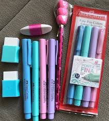 Caneta Faber Castell Fine Pen Pastel Marcadores Faber Castell Cores Pasteis Fofo Tumblr Escuela Diy Utiles Escolares Bricolaje Utiles Escolares Lindos