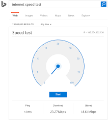 To get the best internet speed possible, make sure your pc or mac, and router. Bing Adds An Internet Speed Test Tool To The Search Results