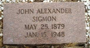 John Alexander Sigmon (1877-1948)