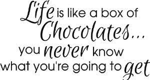 Life is like a box of chocolates. ― winston groom, gump and co. January 13th 2018 Life Is Like A Box Of Chocolates Books By Josh