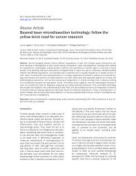 Sauf blessures ou imprévus, arnaud clément aura l'embarras du choix pour. Pdf Beyond Laser Microdissection Technology Follow The Yellow Brick Road For Cancer Research