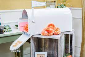 As mentioned above you could buy simple mailboxes then paint them pretty. How To Diy Wedding Mailbox