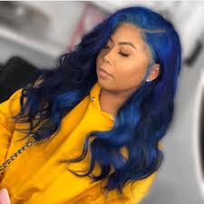 Black hair with blue tip is worth trying if you are craving for some savage vogue. 155 Blue Hair Color Ideas 2019 Designs