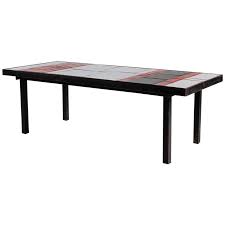 The top is adorned with pink tiles and an inlay lovely coin tile top coffee table, designed by jane and gordon martz for marshall studio. Tiled Coffee Table Glazed Ceramic Tile Top Metal Base France 1960s For Sale At 1stdibs