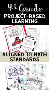 Math Project Based Learning For 4th Grade Bundle 6 Awesome Projects Project Based Learning Math Math Projects 4th Grade Math