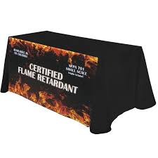 Our High Quality Digital Printing Combined With Certified Flame Retardant Polyester Makes These Printed Table Cover Trade Show Table Covers Table Covers Cover