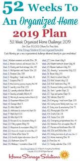 52 Weeks To An Organized Home Join The Weekly Challenges Home Organization Clean House Organization Hacks