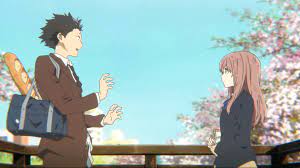 Anime, koe no katachi, shouko nishimiya, white background, studio shot. A Silent Voice Hd Wallpapers Top Free A Silent Voice Hd Backgrounds Wallpaperaccess