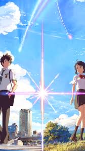 Your Name Wallpaper 1080 X 1920 Hd Anime Otaku Kimi No Na Wa Sky Wallpaper Ponsel Gambar Anime Gambar