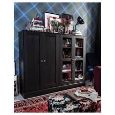 Havsta Storage Combination W Glass Doors Dark Brown 162x37x134 Cm Shop Here Ikea Glass Door Ikea Tempered Glass Shelves