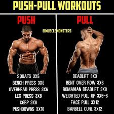 4 Day Push Pull Workout Routine By Musclemonsters _ Due To