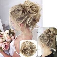 Hair scrunchies messy buns curly hair pieces for women synthetic hair fiber hair scrunchies messy bun available in many hair colors elastic rubber band on curly hair buns to make your own design use your own fingers to make hair styles and easy hair blending easy to permed and washed change your look in seconds, pro Creative Natural Women Wavy Curly Bun Synthetic Bud Hair Extension Chignon Hairpieces Hair Extension Bun Hairpiece Scrunchie Accessories Wish