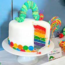 The birthday cake is amazing!! 27 Most Amazing First Birthday Cake Ideas You Ll Ever See First Birthday Cakes 1st Birthday Cakes Hungry Caterpillar Cake