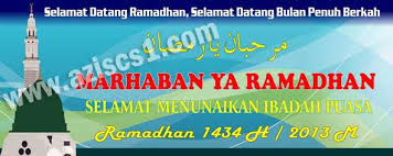 Anda dapat menggunakan editor tarik dan lepas kami untuk ucapan menyambut ramadhan 1434 h contoh desain spanduk contoh desain spanduk kali ini bertepatan dengan akan datangnya bulan. Desain Spanduk Ucapan Selamat Ramadhan 1434h Blog Azis Grafis
