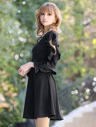 フリルスリーブビジューワンピース モデル愛沢えみり images1 ファッションアイデア ギャル スタイル ジャパニーズビューティー