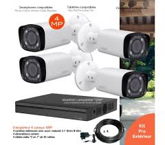 Commandez votre kit vidéosurveillance sans fil de qualité professionnelle au meilleur prix : Kit De Video Surveillance Avec 4 Cameras Exterieures Infrarouges 4mp