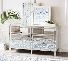 Easily upgrade to very good condition with some new paint. Park 6 Drawer Wide Mirrored Dresser Pottery Barn