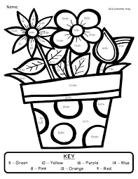 Check out our collection of printable color by number worksheets for kids. Spring Please And A Freebie Math Coloring Worksheets Spring Math Worksheets Math Coloring