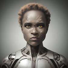 Cyborg Woman Canvas Print