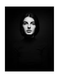Art Print Untitled No 6469 12x16 Monochrome Studio Girl Dark Beauty Mood Feeling Face Emotion Dark Portrait Black Background Photography Portrait