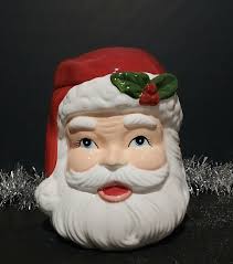 Vintage Large Ceramic Santa