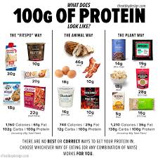 What Does 100g Of Protein Look Like A Visual Guide