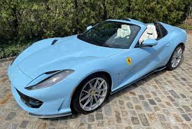 Wires only los angeles, ca. Baby Blue Ferrari 812 Gts Tailormade For The Riviera The Supercar Blog