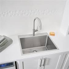 Evier nord inox inox rond 45 cm. Evier De Lavage A Surface Sous Plan Quatrus De Blanco Inox 401802 Rona