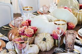 Amazoncom lghome sequin dining table runner rose gold. How To Set An Elegant Rose Gold Fall Table