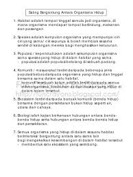 Nota ringkas sains tingkatan 2. Nota Sains Tingkatan 2 Bab 4 Saling Bersandaran Antara Organisma Hidup